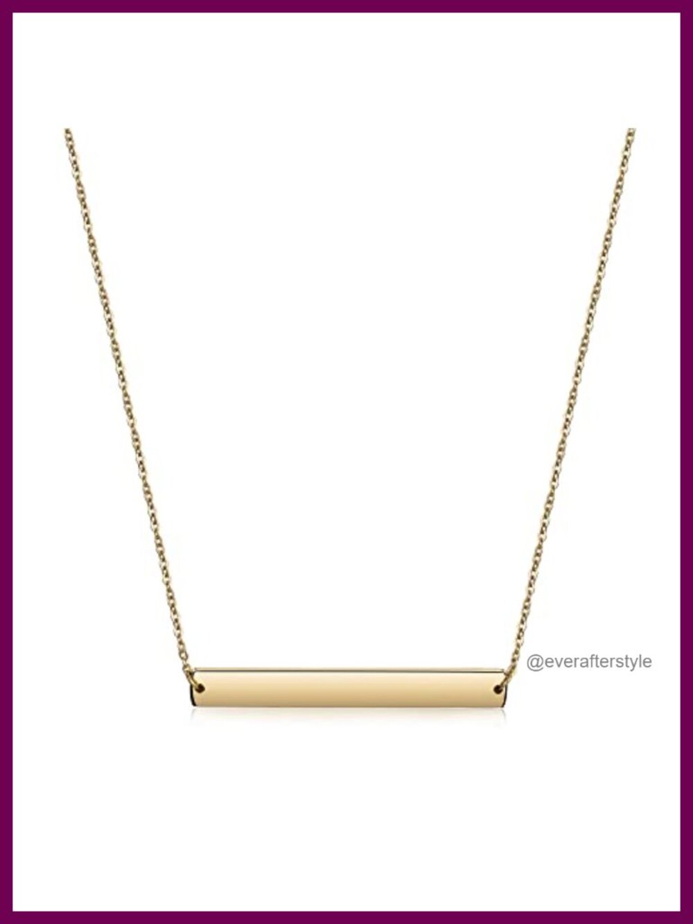 Multi Gold Bar Necklace - Adjustable 316L Stainless Steel Pendant